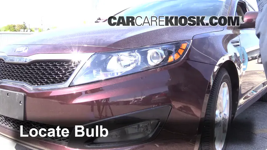 2013 Kia Optima LX 2.4L 4 Cyl. Luces Luz de estacionamiento (reemplazar foco)
